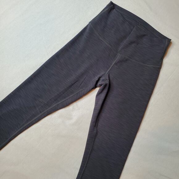 Lululemon Women's Size 6 Wunder Train High-Rise Crop 23" Heather Graphite Gray - Picture 1 of 8